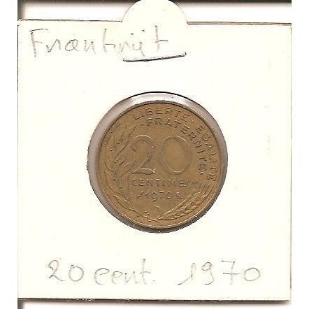 FRANKRIJK 20 CENTIMES 1970