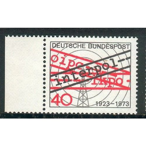 Germany 1973 - SG1653 - 50th Anniv of Interpol (unused)