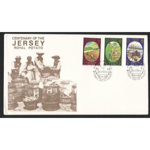 JERSEY 1980 CENTENARY ROYAL POTATO FIRST DAY COVER FDC