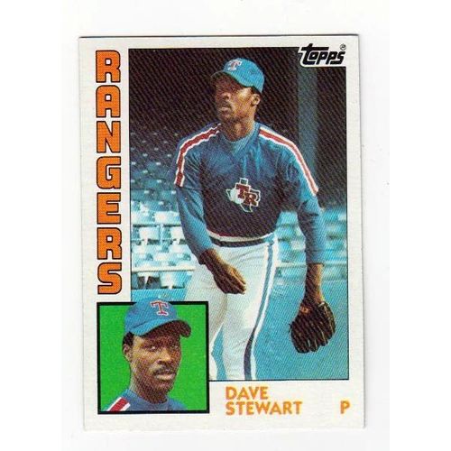 1984 Topps Dave Stewart baseball card #342 – Rangers