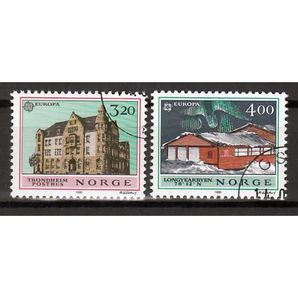 Noorwegen Europa Cept 1990 gestempeld
