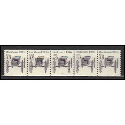 2124 4.9c Buckboard Very Fine MNH Dry Gum PNC 3/5 X0222