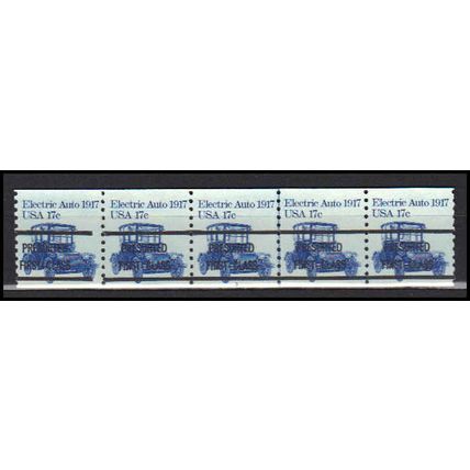 1906a 17c Electric Auto Very Fine MNH Dry Gum PNC 3A/5 Gap 2L AA0147