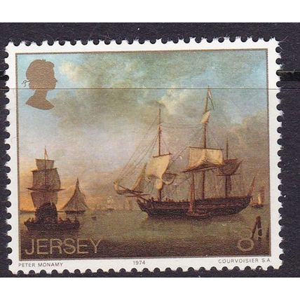 JERSEY 1974 MARINE PAINTINGS 8d VALUE MINT SG117