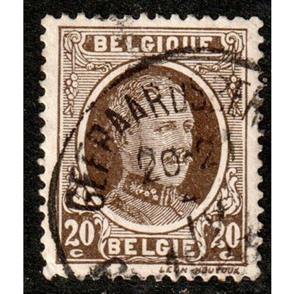 Belgium 1922 King Albert 20c Used. Stamp.
