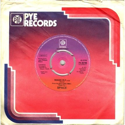 Space - Magic Fly 7", Single, Kno Very Good (VG)