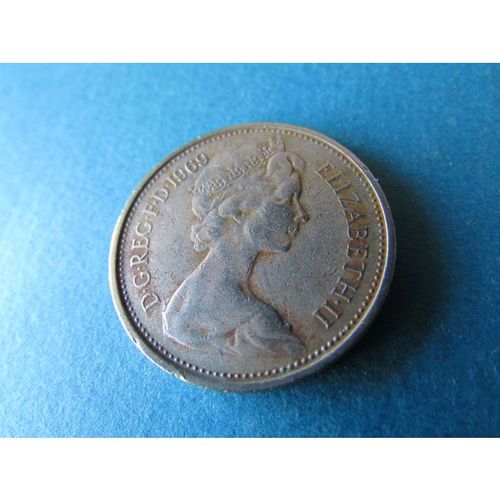 1969 QUEEN ELIZABETH II FIVE NEW PENCE - COIN - 2 FREE POST. AT