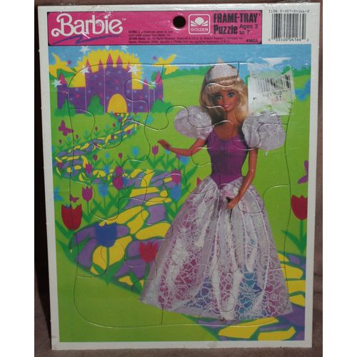 1990 Golden Barbie Frame Tray Puzzle Sealed