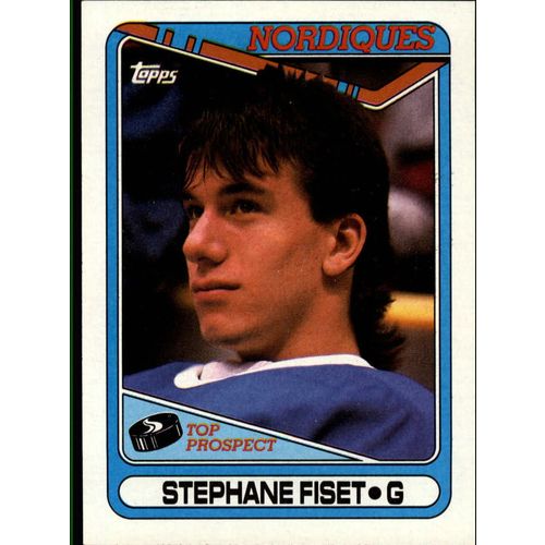 1990/91 Topps Hockey Stephane Fiset ROOKIE