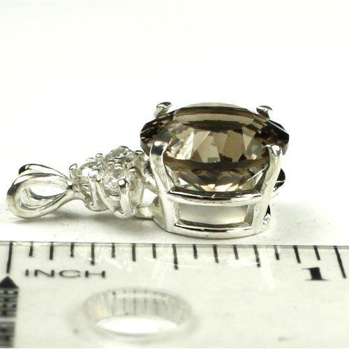 Smoky Quartz, 925 Sterling Silver Pendant, SP087
