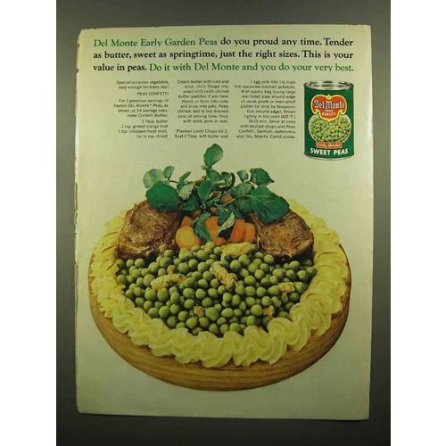 1965 Del Monte Sweet Peas Ad - Peas Confetti Recipe