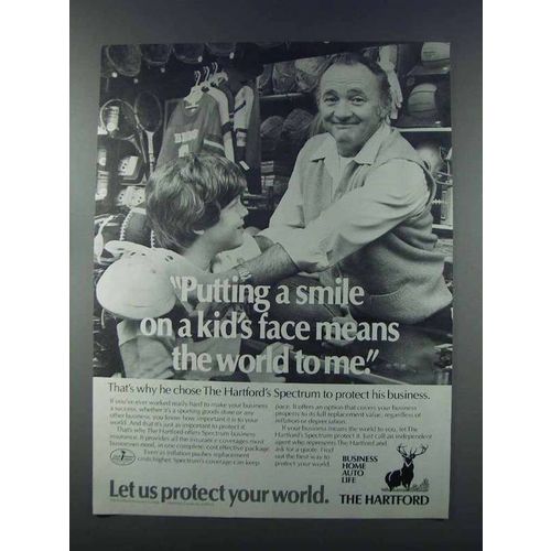 1981 Hartford Insurance Ad - Smile On a Kid's Face