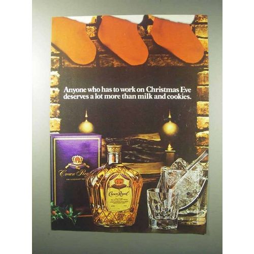 1984 Seagram's Crown Royal Whisky Ad - Christmas Eve