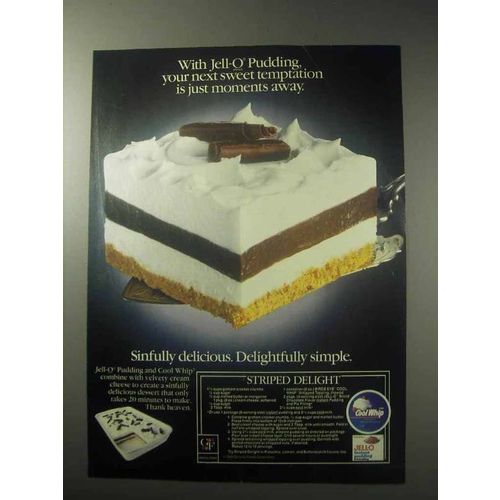 1985 Jell-O Pudding Ad - Your Next Sweet Temptation