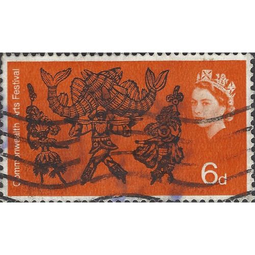 GB, Commonwealth Arts Festival, orange 1965, 6d, #3