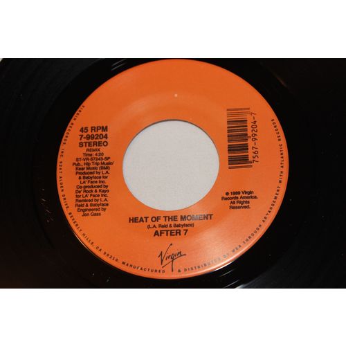 After 7 45 & Picture Sleeve-HEAT OF THE MOMENTx2 STEREO