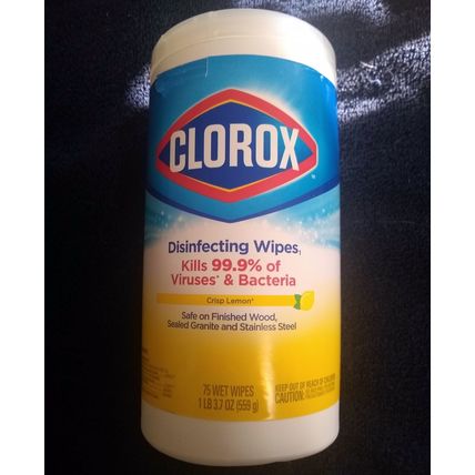 Clorox Disinfecting Wipes, Crisp Lemon - 75 ct