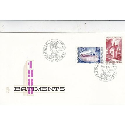 Luxembourg 1980 Tourism FDC special cancel Unaddressed VGC