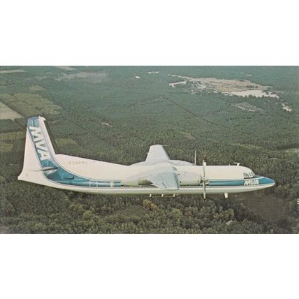 Mississppi Valley Airlines Inc Fokker F27 Friendship Civil Aviation Card A18534