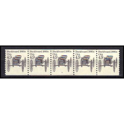 2124 4.9c Buckboard Very Fine MNH Dry Gum PNC 4/5 X0280