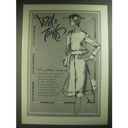 1974 Lord & Taylor Pat Richards Dress Ad - Everything's easing up