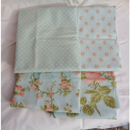 4 Pattern Moda Quilting Fabric Lot 18x42 Inches Cotton Moondance Blues Sewing