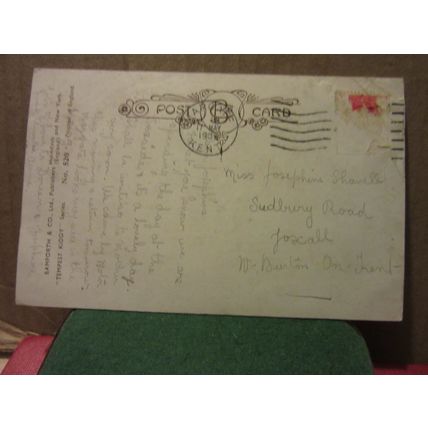 'TEMPEST KIDDY' series used POSTCARD BAMFORTH & CO no 520 1936 postmark kiss =