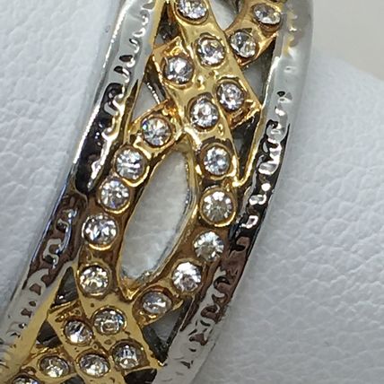 Ring Fashion Band Two Tone Infinity #319 USA Seller