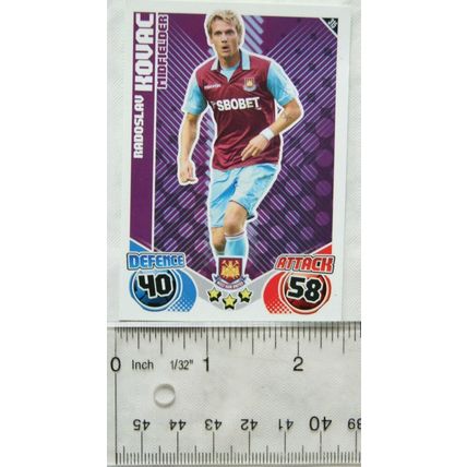 2010/11 Topps Match Attax Trading Card 315 Radoslav Kovac, West Ham United