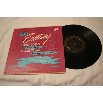 Tommy Dorsey w/Victor Young & His Orchestra 10" LP with Original Cover-ECSTASY