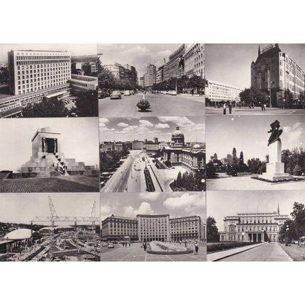Beograd Yugoslavia NINE Views Vintage Real Photo Postcard