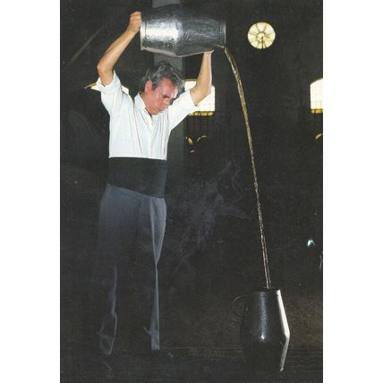 Andalucia MYM Giant Spanish Strong Man Huge Wine Jug Postcard