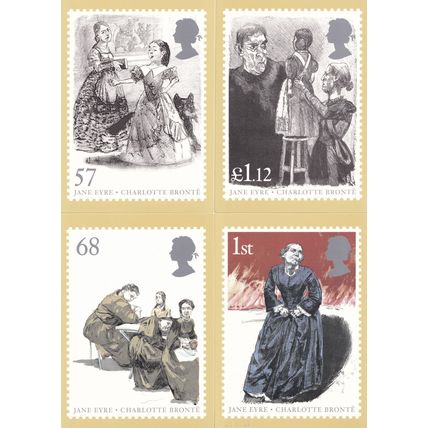 Charlotte Bronte Doll Fashion Jane Eyre 6x Postcard s