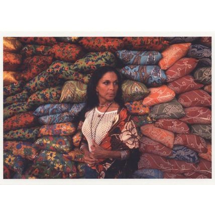 Rose In The Marrakech Pillow Souk 1970 Award Photo Postcard