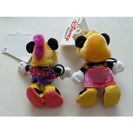 DISNEY STORE MICKEY & MINNIE KEYRINGS - ANTONY AND CLEOPATRA - UNUSED WITH TAGS