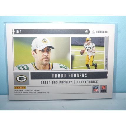 NFL 2021 Luminance AARON RODGERS (Packers) Orange Lights Out #LO2 32/100