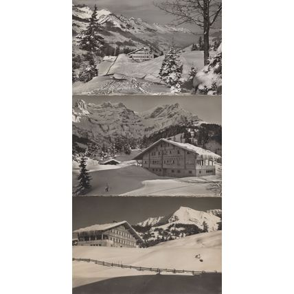 Our Chalet International Des Eclaireuses Adelboden 3x Swiss Postcard s