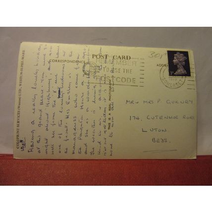 'HIGHBURY', ATLANTIC ROAD, WESTON-SUPER-MARE used vintage postcard RP 1968 pm =