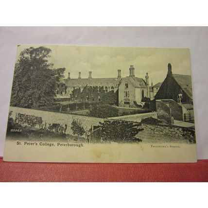 St. PETER'S COLLEGE, PETERBOROUGH, NORTHAMPTONSHIRE antique postcard 1904 pm =