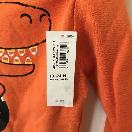 New Halloween Dinosaur Orange 18-24M Baby Outfit
