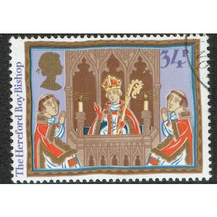 1986 Christmas Folk Customs 34p Multicoloured SG1346 FU