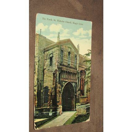 1912 Boots Cash Chemist Postcard - St Nicholas Church, Kings Lynn - Norfolk