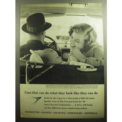 1958 Chrysler Corportation Advertisement - Cars that can do