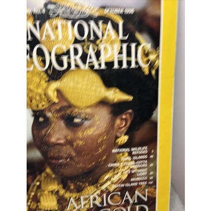 National Geographic Magazine October 1996 African Gold - Vintage Collectable