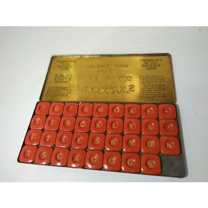 franklyn's fine shagg novel patience game tobacciana advertising pub games smoke