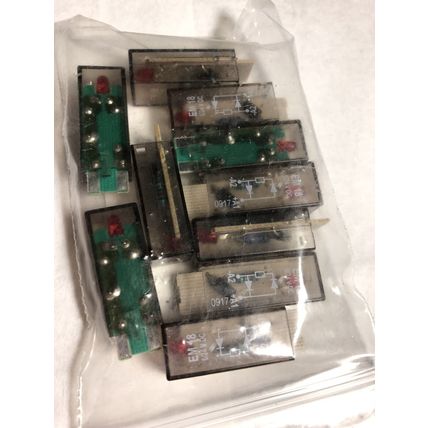 LOT 10 EM18 6/24 V DC TE CONNECTIVITY PTML0024 RED LED RELAY MODULES 6/24V DC,EN