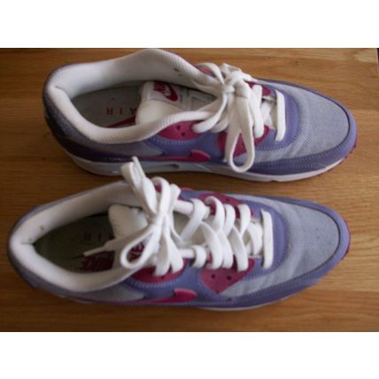 Nike Air Max MAUVE & PINK TRAINERS UK6 **GC**