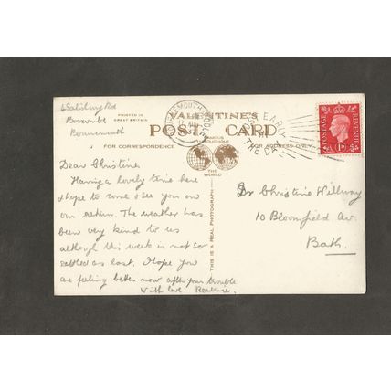 Postcard Dorset Boscombe