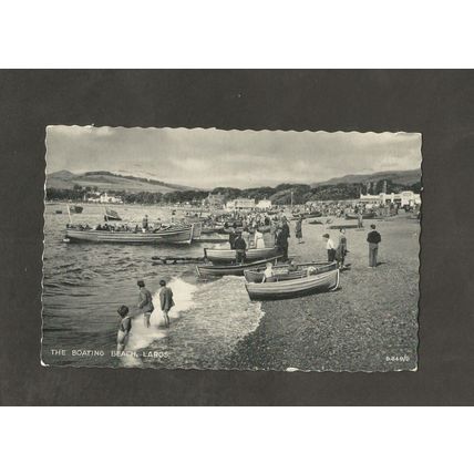Postcard Ayrshire Largs Boating Beach