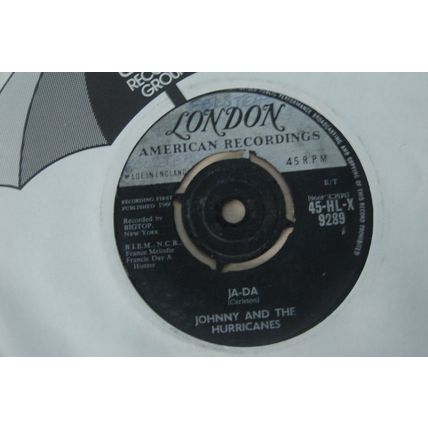 A3-JOHNNY & THE HURRICANES-Ja-Da / Mr. Lonely –UK 7" SINGLE-EX-1960- Rock & Roll